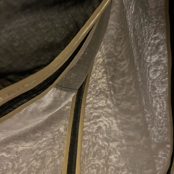 Semi Sheer A-line Overcoat in Grey - Picture 5 of 6